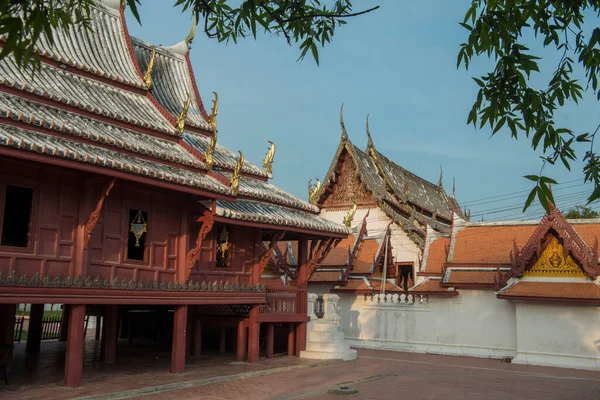 Wat Yai Suwannaram Templom Phetchaburi Vagy Phetburi Városban Phetchaburi Tartományban — Stock Fotó