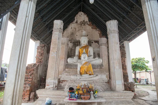 Ερείπια Του Ναού Wat Phai Lom Στην Πόλη Phetchaburi Phetburi — Φωτογραφία Αρχείου