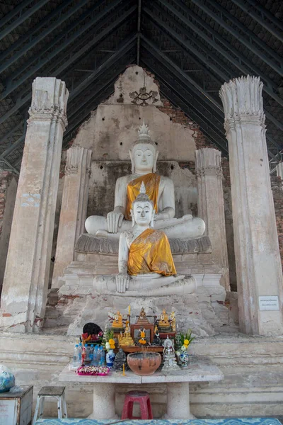 タイのPhetchaburi県のPhetchaburiまたはPhetburiの町にあるワット ロム寺院の遺跡 フェトブリ 2019年11月 — ストック写真