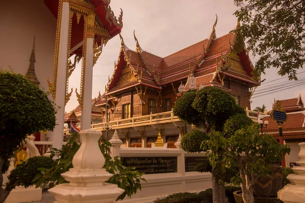 Templo Wat Kong Kararm Worawihan Cidade Phetchaburi Phetburi Província Phetchaburi — Fotografia de Stock