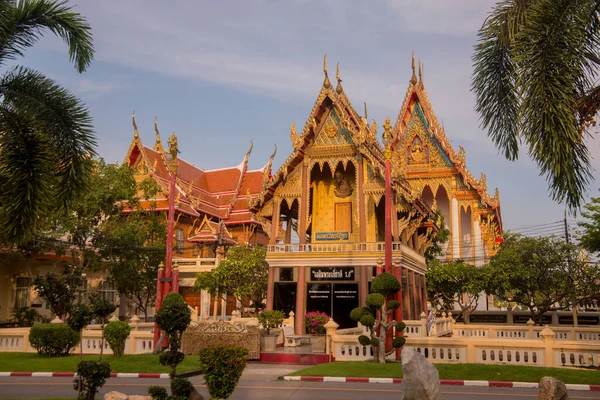 Wat Kong Kararm Worawihan Templom Phetchaburi Vagy Phetburi Városban Thaiföld — Stock Fotó