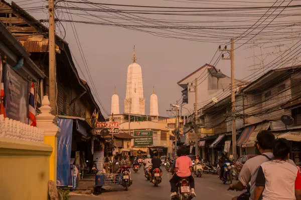 Wat Mahathat Worawihan Ciudad Phetchaburi Phetburi Provincia Phetchaburi Tailandia Tailandia — Foto de Stock