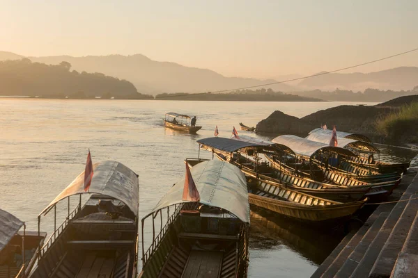 Landscape Mekong River Town Chiang Khong Province Chiang Raii Thailand — Stock Photo, Image