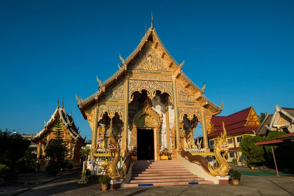 Wat Luang Chai Sathan Městě Chiang Khong Provincii Chiang Raii — Stock fotografie