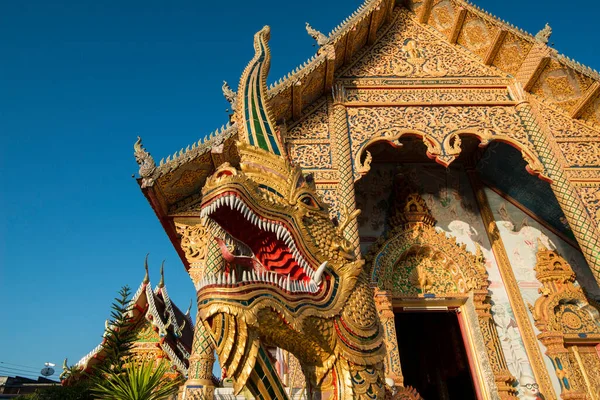 Wat Luang Chai Sathan Městě Chiang Khong Provincii Chiang Raii — Stock fotografie