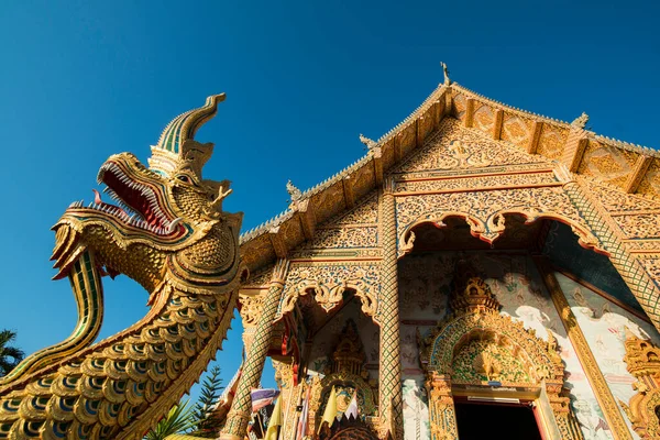 Wat Luang Chai Sathan Mieście Chiang Khong Prowincji Chiang Raii — Zdjęcie stockowe