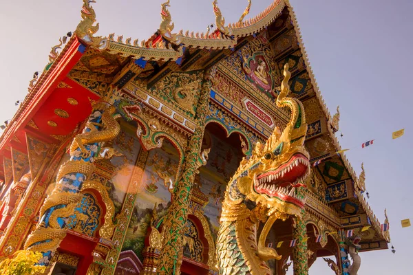 Wat Hua Wiang Town Chiang Khong Province Chiang Raii Thailand — Fotografia de Stock