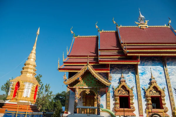 Wat Hua Wiang Ciudad Chiang Khong Provincia Chiang Raii Tailandia —  Fotos de Stock