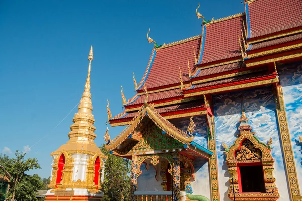 Wat Hua Wiang Város Chiang Khong Tartományban Chiang Raii Thaiföldön — Stock Fotó