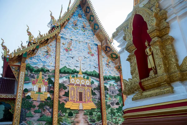 Wat Hua Wiang Městě Chiang Khong Provincii Chiang Raii Thajsku — Stock fotografie