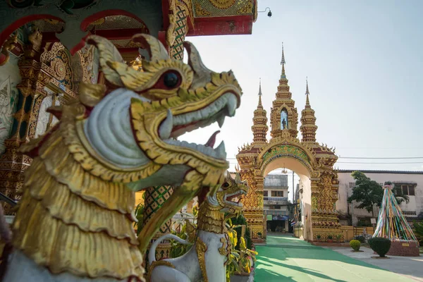 Wat Luang Chai Sathan Cidade Chiang Khong Província Chiang Raii — Fotografia de Stock