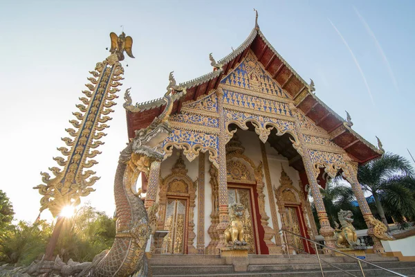 Wat Don Chai Mieście Chiang Khong Prowincji Chiang Raii Tajlandii — Zdjęcie stockowe