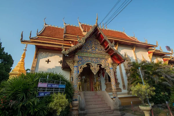 Wat Don Chai Nella Città Chiang Khong Nella Provincia Chiang — Foto Stock