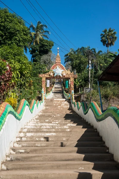 Wat Chomkao Manilat Village Huay Xai Lao Mekong River View — Stock Photo, Image