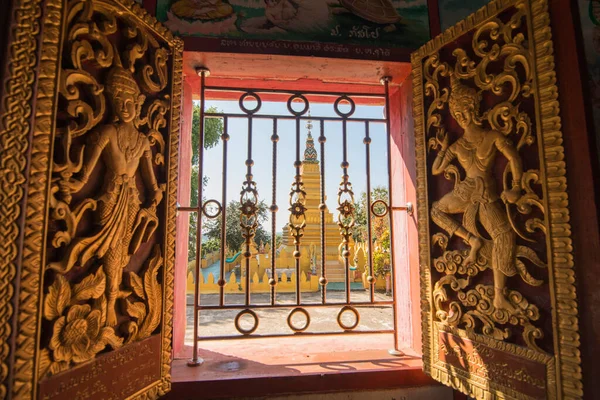 Wat Chomkao Manilat Aldea Huay Xai Lao Río Mekong Desde —  Fotos de Stock