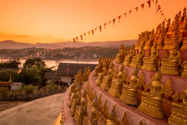 Wat Chomkao Manilat Village Huay Xai Lao Mekong River View — Stock Photo, Image