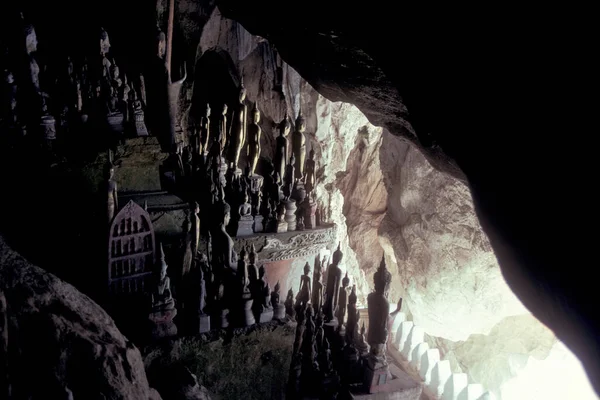 Печера Будди Пак Північ Від Міста Єнтьян Лао Півночі Від — стокове фото