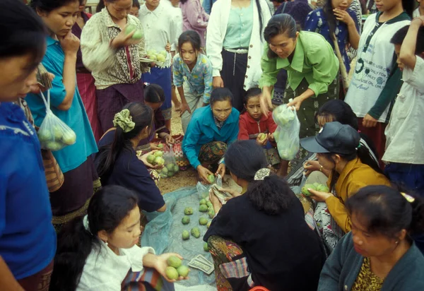 Mercato Alimentare Città Pakse Nella Provincia Champasak Lao Nel Sud — Foto Stock