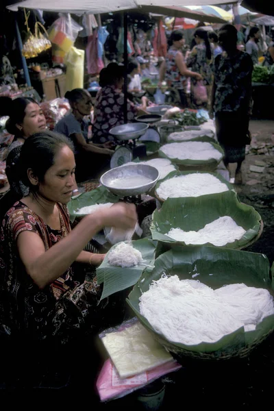 Food Market City Pakse Province Champasak Lao South Lao Lao — Stock Photo, Image