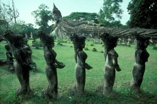 Xieng Khuan Buddha Park City Vientiane Laos Southeastasia Lao Vientiane — Stock Photo, Image