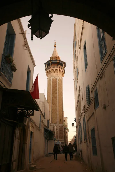 突尼斯北部突尼斯老城Medino的Youssef Dey清真寺 突尼斯 Sidi Bou Sair 2009年3月 — 图库照片
