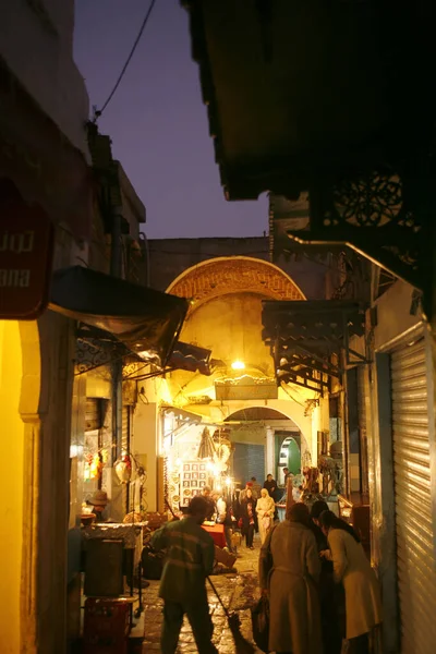 Marketstreet Souq Market Bazaar Old City Tunis North Tunisia North — Fotografia de Stock