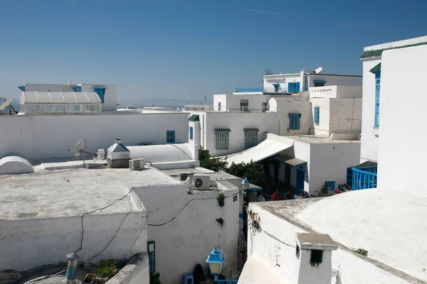 Città Vecchia Sidi Bou Said Vicino Alla Città Tunisi Nel — Foto Stock