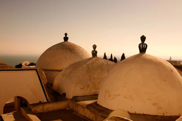 Tetto Della Moschea Sidi Bou Said Nel Centro Storico Sidi — Foto Stock