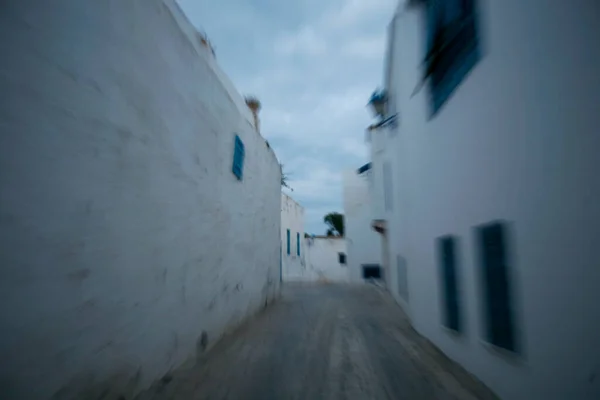 Gränd Gamla Stan Sidi Bou Said Nära Staden Tunis Norra — Stockfoto