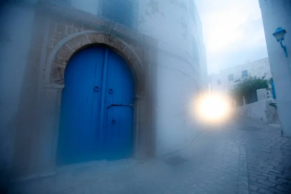 Gränd Gamla Stan Sidi Bou Said Nära Staden Tunis Norra — Stockfoto