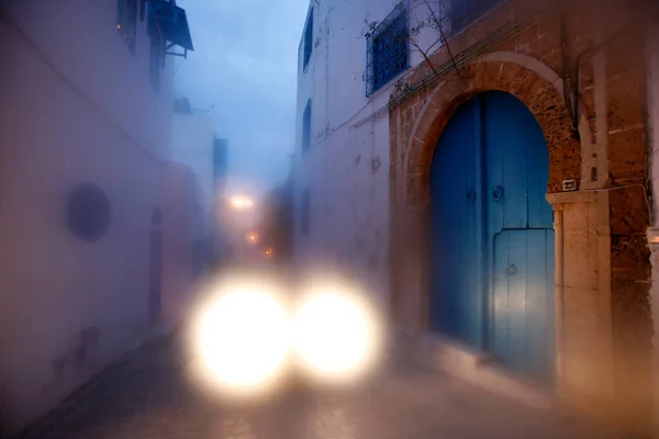 Ένα Δρομάκι Στην Παλιά Πόλη Sidi Bou Said Κοντά Στην — Φωτογραφία Αρχείου