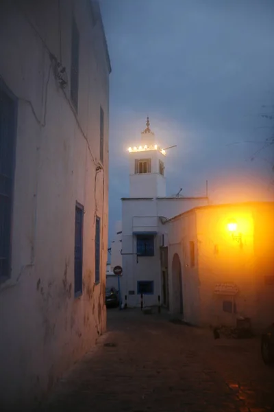 Moskén Sidi Bou Said Gamla Stan Sidi Bou Said Nära — Stockfoto