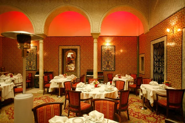 Restaurante Tradicional Palácio Souq Mercado Bazar Cidade Velha Tunis Norte — Fotografia de Stock