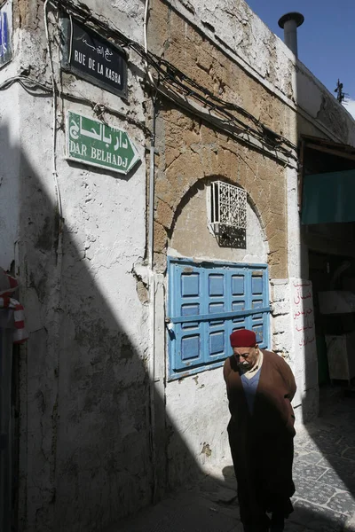 Gränd Tunis Gamla Stad Norra Tunisien Nordafrika Tunisien Sidi Bou — Stockfoto