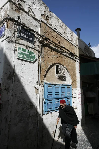 Gränd Tunis Gamla Stad Norra Tunisien Nordafrika Tunisien Sidi Bou — Stockfoto