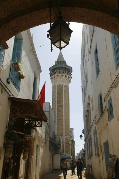 Meczet Youssef Dey Medynie Starego Miasta Tunis Północy Tunezji Afryce — Zdjęcie stockowe