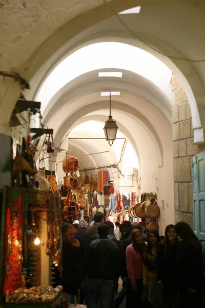 Marketstreet Souq Market Bazaar Old City Tunis North Tunisia North —  Fotos de Stock