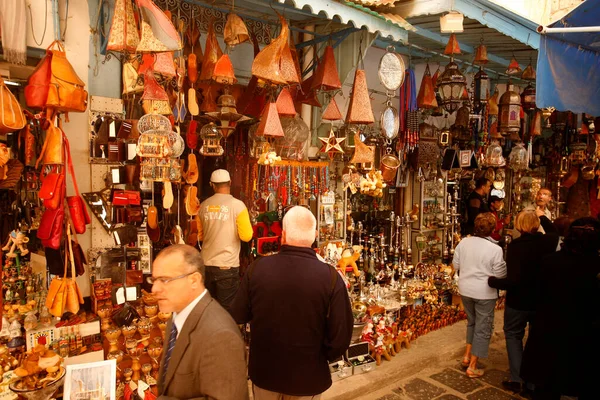 Marketstreet Souq Market Bazaar Old City Tunis North Tunisia North — Stock Photo, Image