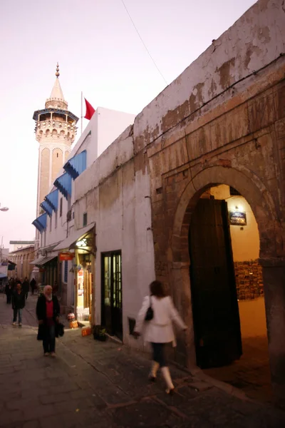 Youssef Dey Mosque Medina Old City Tunis North Tunisia North — Stock Photo, Image