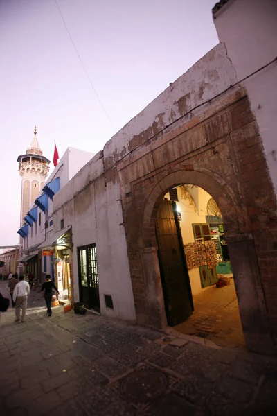 Мечеть Юсеф Дей Медині Старого Міста Тунісу Півночі Тунісу Північній — стокове фото