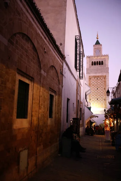 Zitouna Zaytuna Mosque Medina Old City Tunis North Tunisia North — Stock Photo, Image