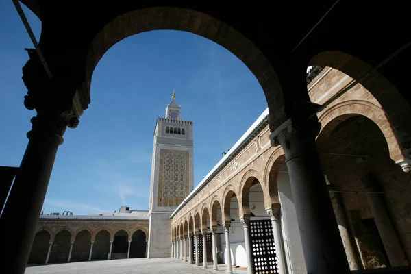 Zitouna Zaytuna Mosque Medina Old City Tunis North Tunisia North — Stock Photo, Image