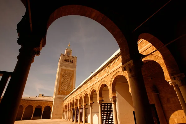 Zitouna Zaytuna Mosque Medina Old City Tunis North Tunisia North — Stock Photo, Image