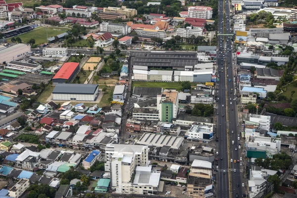 Una Vista Aérea Del Centro Ciudad Udon Ratchathani Provincia Ubon —  Fotos de Stock