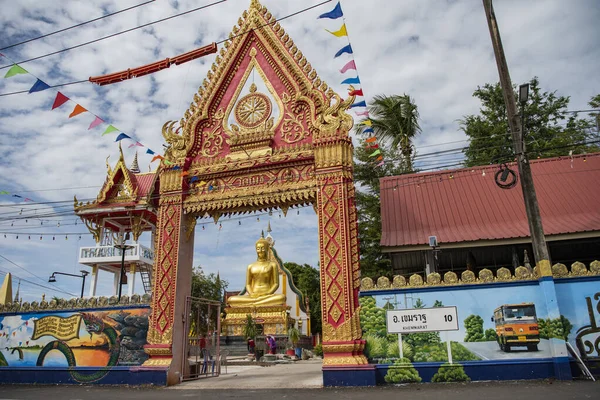 Wat Town Khemarat Mekong River Province Ubon Ratchathani Thailand Thailand — Stock Photo, Image