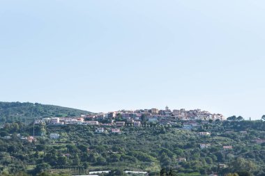 Capoliveri, Elba adasındaki köy manzarası