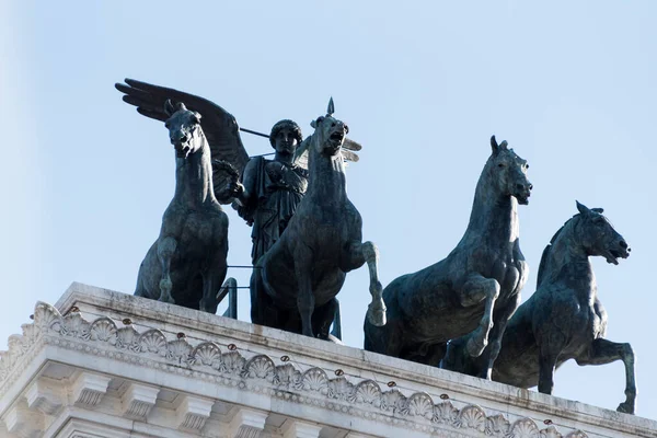 Ősi Márványszobor Rómában — Stock Fotó