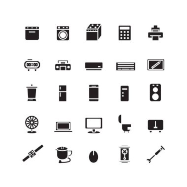 Web sitesi, mobil uygulama, sunum, sosyal medya için aygıt simgesi belirlendi. Kullanıcı arayüzü ve kullanıcı deneyimi için uygun.