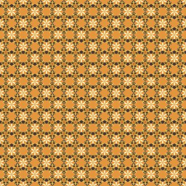 Turuncu, sarı ve kahverengi desenli şal desenli duvar kağıdı. Vektör çizimi. Kusursuz arkaplan, grunge biçimi.