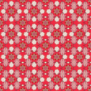 Bej, gri ve pembe renklerde vektör tasarımı. Çiçeksiz desenli küçük çiçekli basit çiçek deseni. Ditsy tarzı.